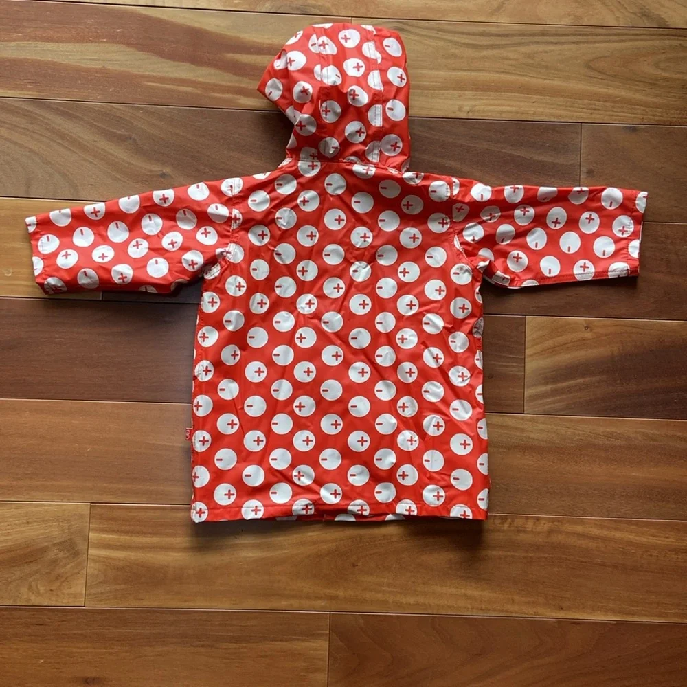 Magnificent Baby Magnetic Raincoat 2T Orange Circles - Picture 9 of 15